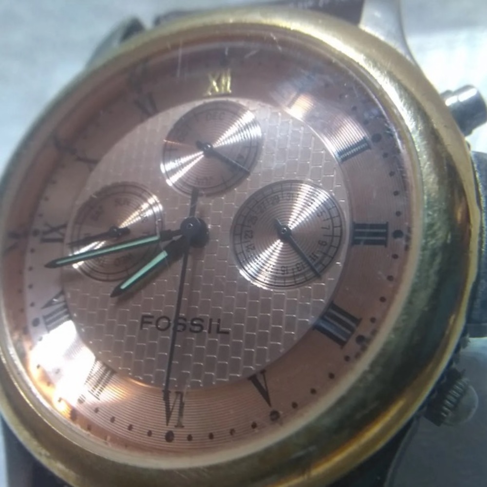1995 RARE FOSSIL CHRONOGRAPH WATCH BQ-8426 - Picture 3 of 6